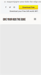 Mobile Screenshot of give-your-kids-the-edge.com