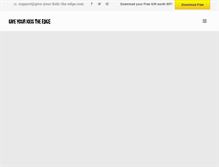 Tablet Screenshot of give-your-kids-the-edge.com